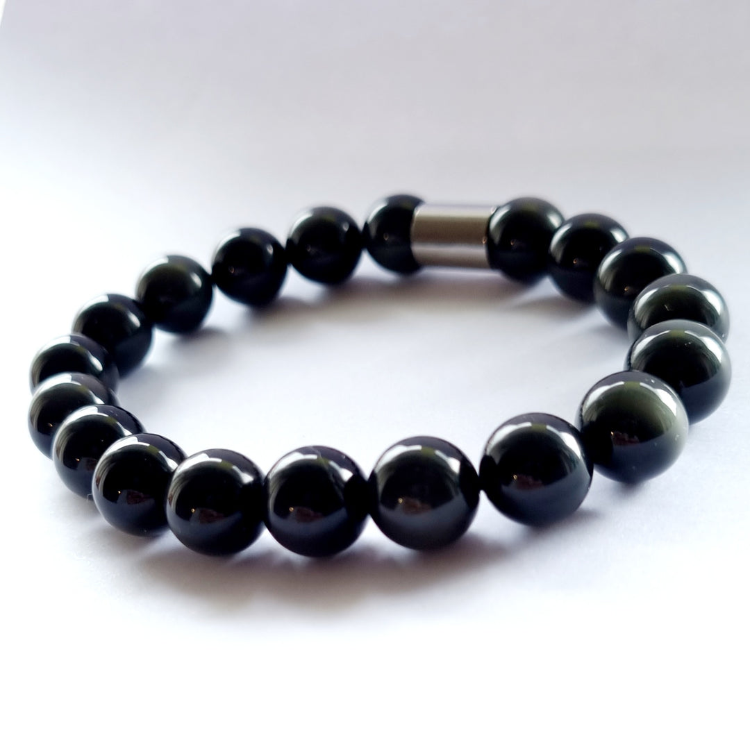 Obsidian bracelet 10mm