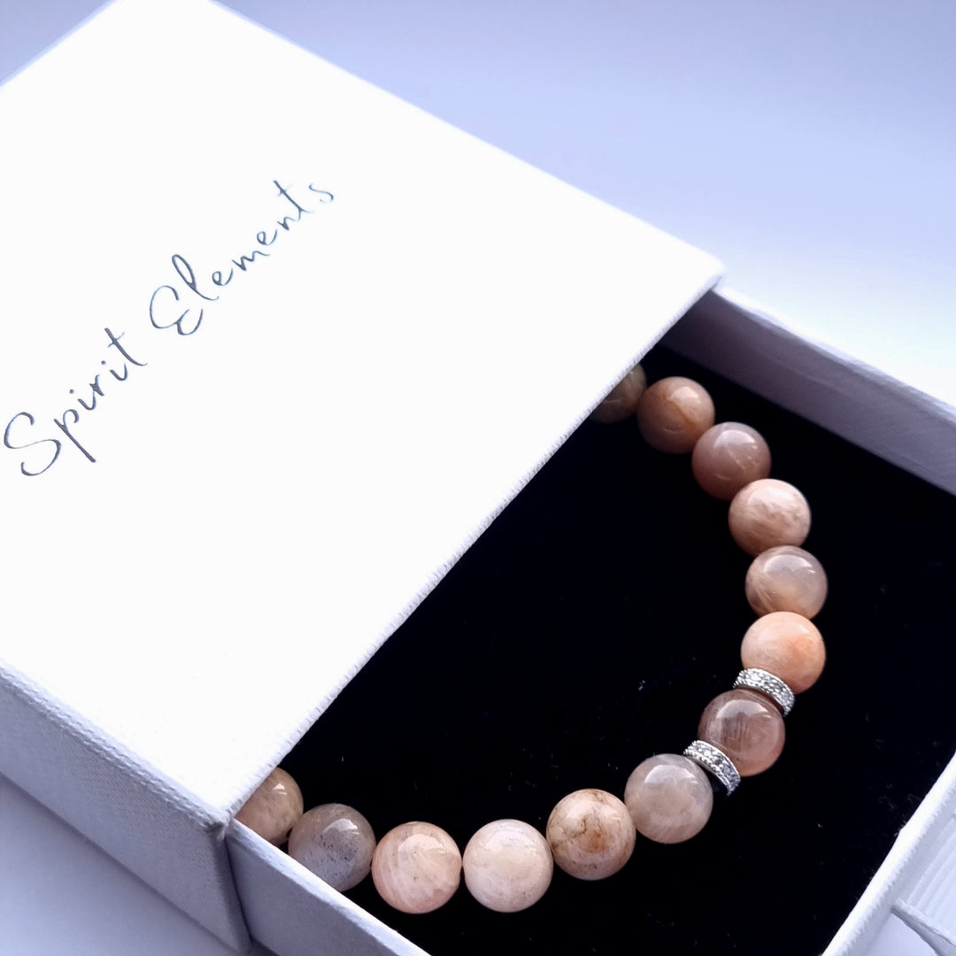Sunstone bracelet in an elegant white box