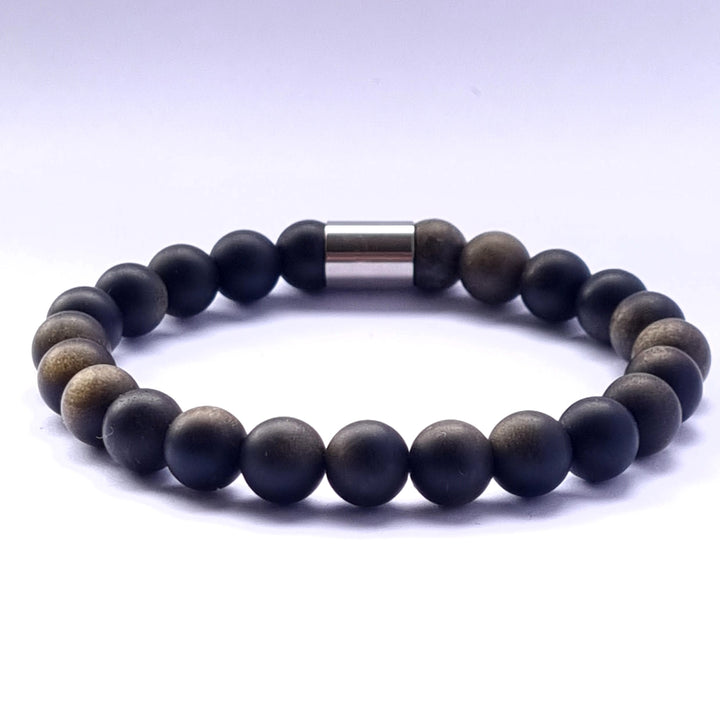 Matte Golden Obsidian bracelet 8mm