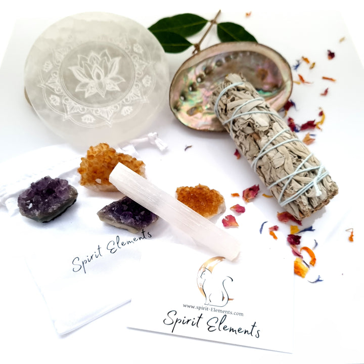 Crystal healing gift set