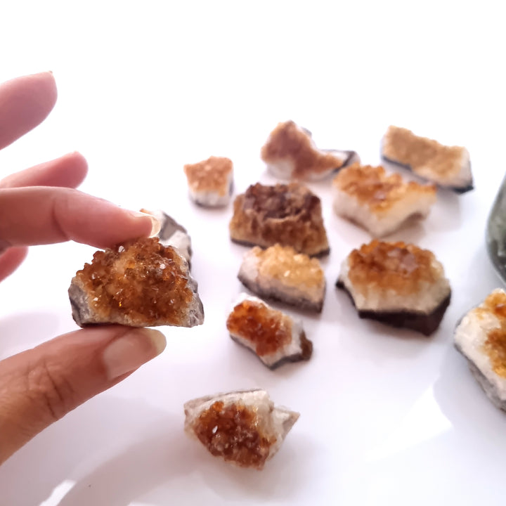 Small Citrine Geode pieces