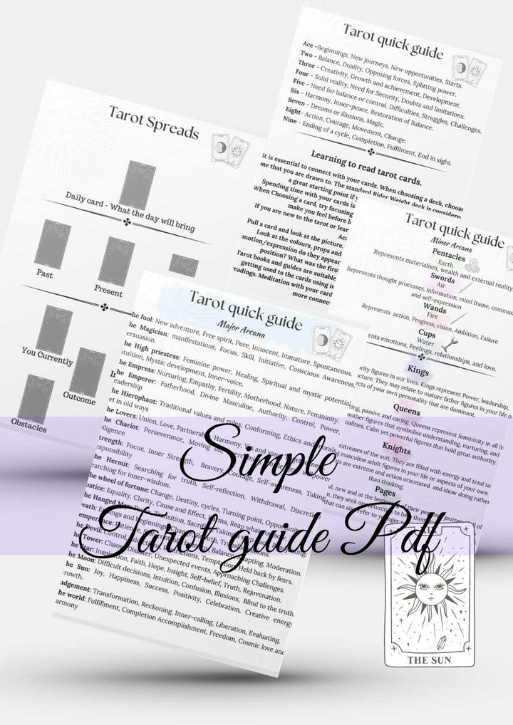 Printable Tarot guide
