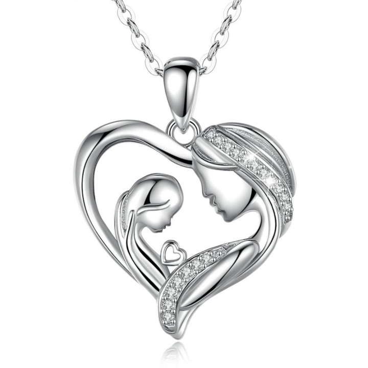 Sterling silver mothers love necklace