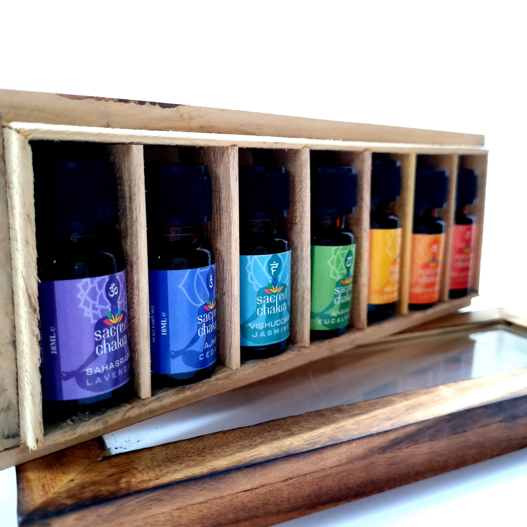 10ml bottles and wooden case