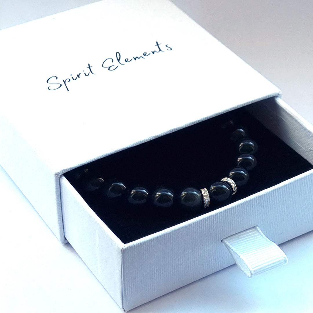 Ladies Obsidian bracelet 8mm