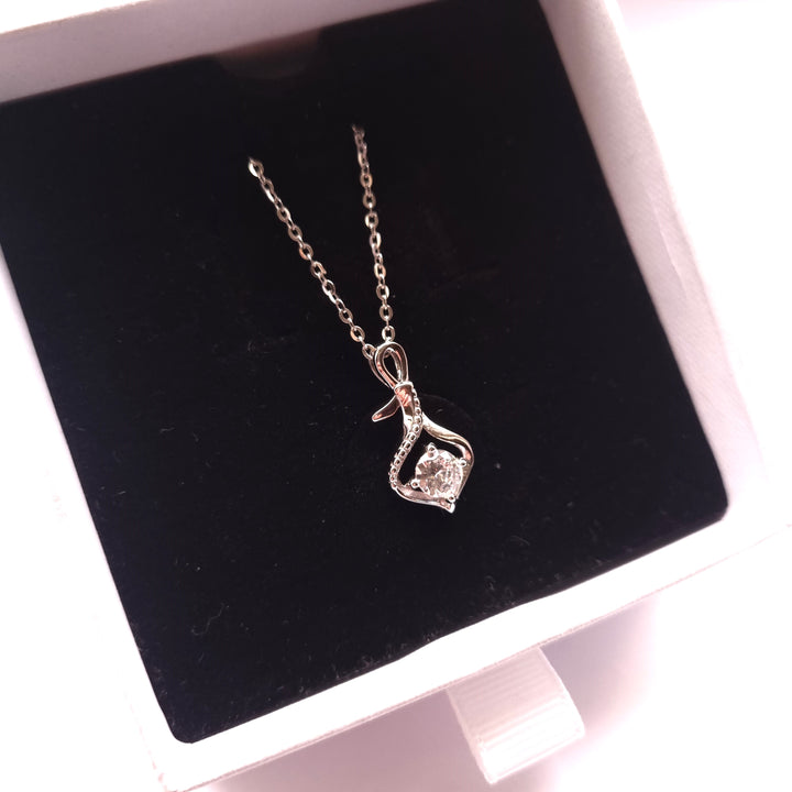 Sterling silver eternal love necklace