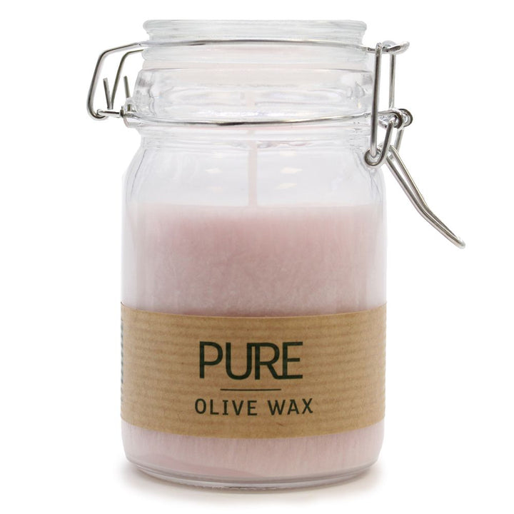 Pure Olive Wax Jar Candle 120x70 - Rose -