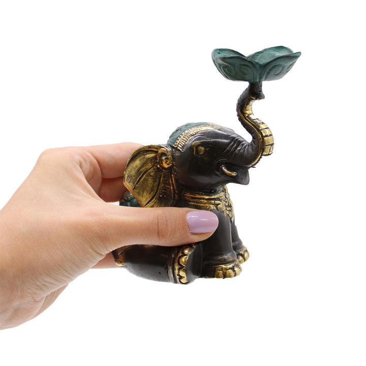 Medium Elephant Candle / Incense Holder